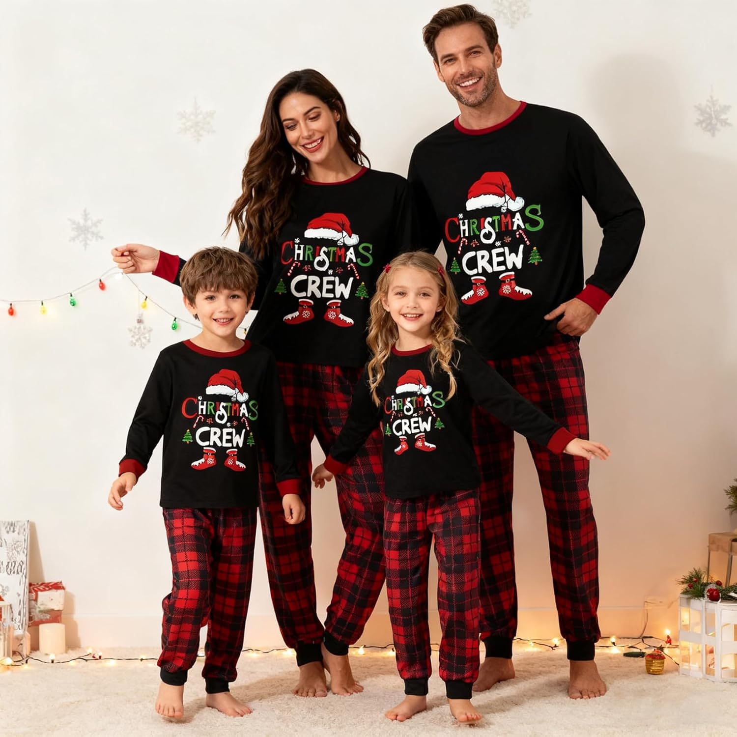 WephuPSho Christmas Family Matching Pajamas, Festive Xmas Jammies Sets for the Whole Family, Holiday Pjs Christmas - Image 2