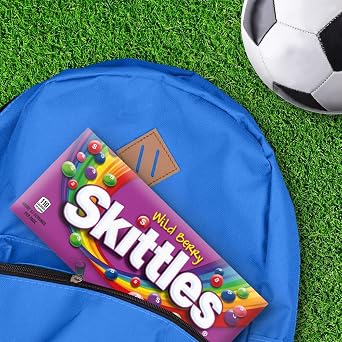 SKITTLES Wild Berry Chewy Candy Theater Box, 3.5 oz Box (Pack of 12) Bulk