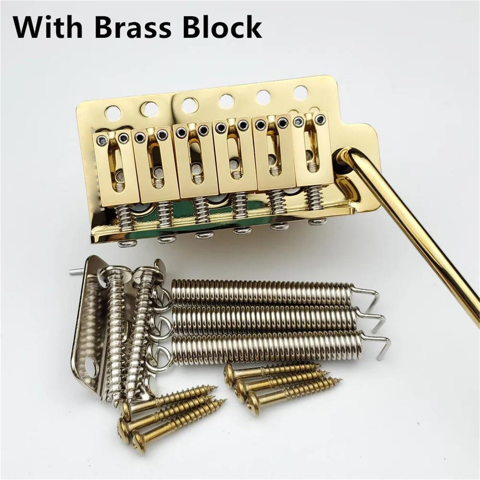Mostek Gitarowy Mostek Tremolo Do Gitary Elektrycznej O Średnicy 52,5 Mm Z Blokiem Cynkowym Lub Mosiężnym Trwała Część Zamienna(Type3)