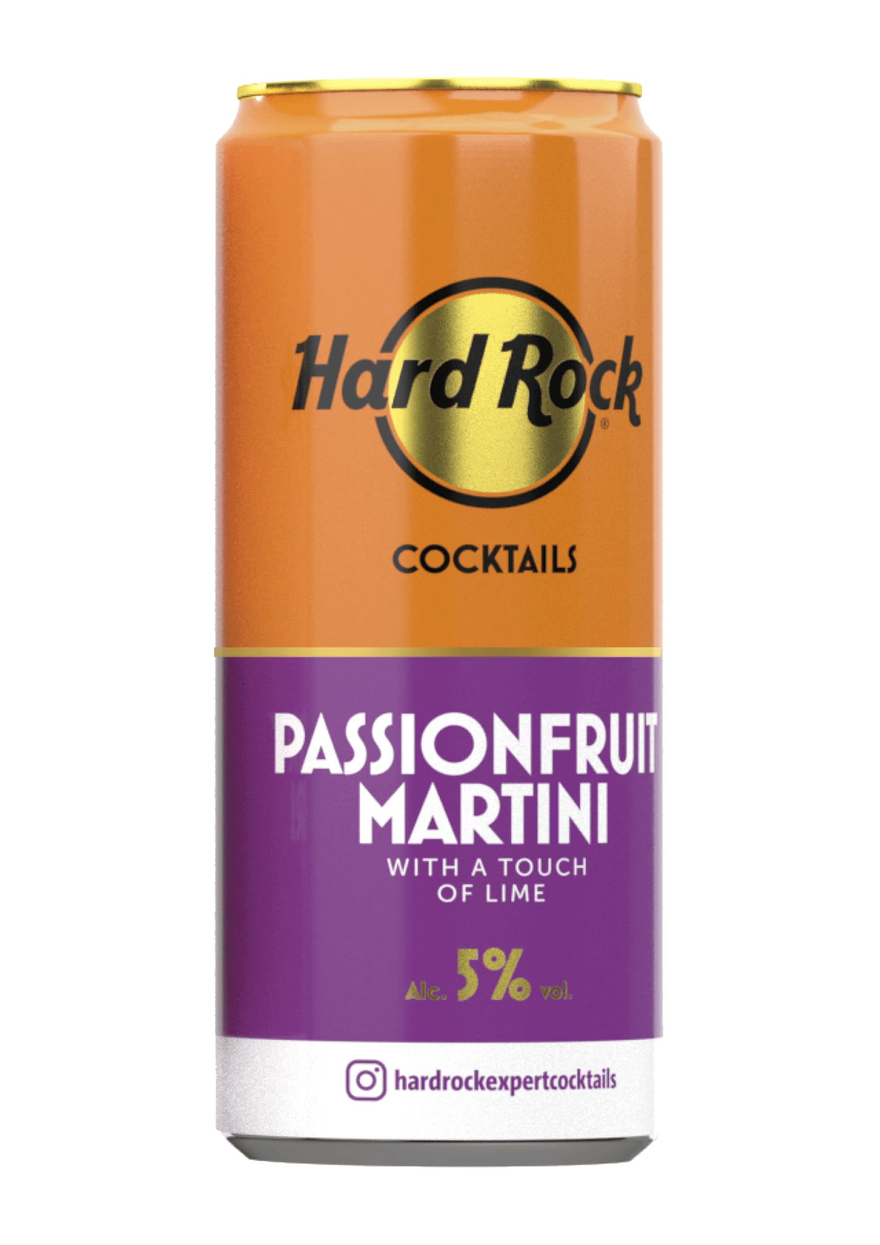 HARD ROCK READY TO DRINK COCKTAIL PASSION FRUIT 250ML 5% PACK 12
