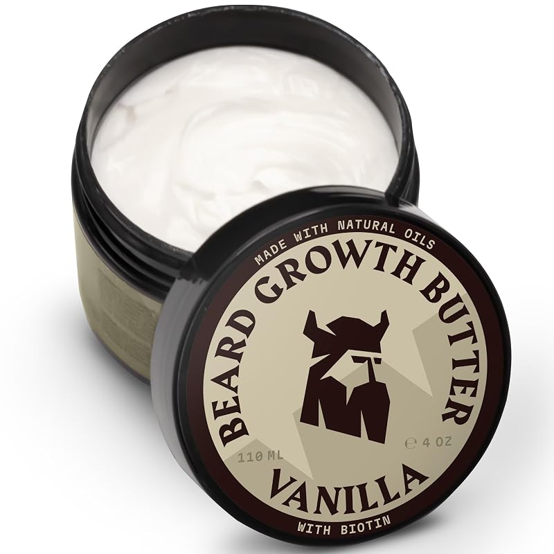 Manteiga para Barba Striking Viking com Biotina, Baunilha — 150 g