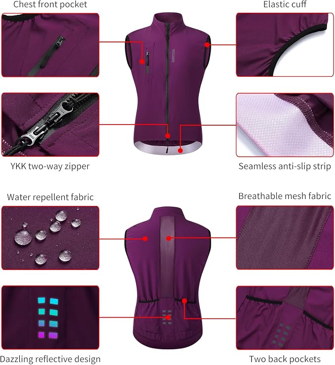 Chaqueta para ciclismo hombre WOSAWE talla L miniatura 5