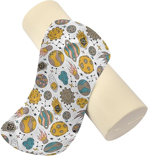 Miniatura 2 de Space Planets Bolster Pillow Insert Neck Roll Pillow Round Pillow Insert Memory Foam Cylinder Neck Pillow Pillow Support for Legs