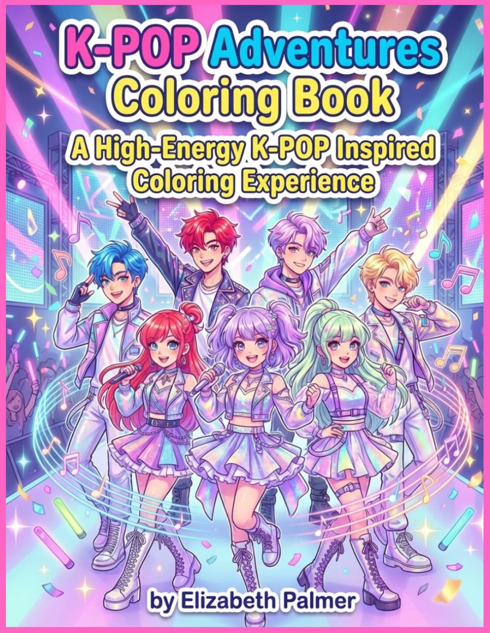 K-POP Adventures Coloring Book: A High-Energy K-Pop Inspired Coloring Experience (KPOP VIBES)
