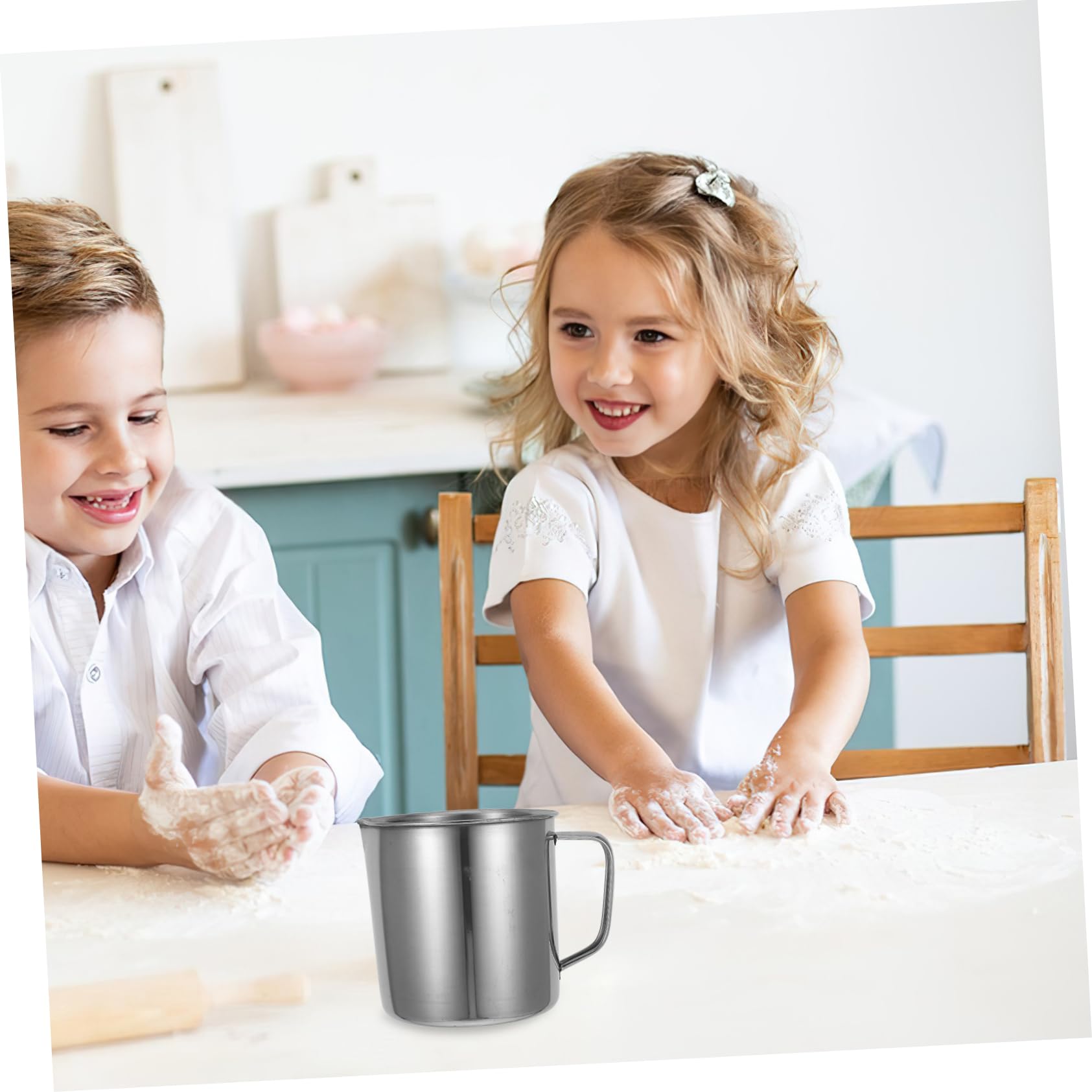 Tazas 1000ml 500ml Acero Inoxidable Medidoras 2 Piezas