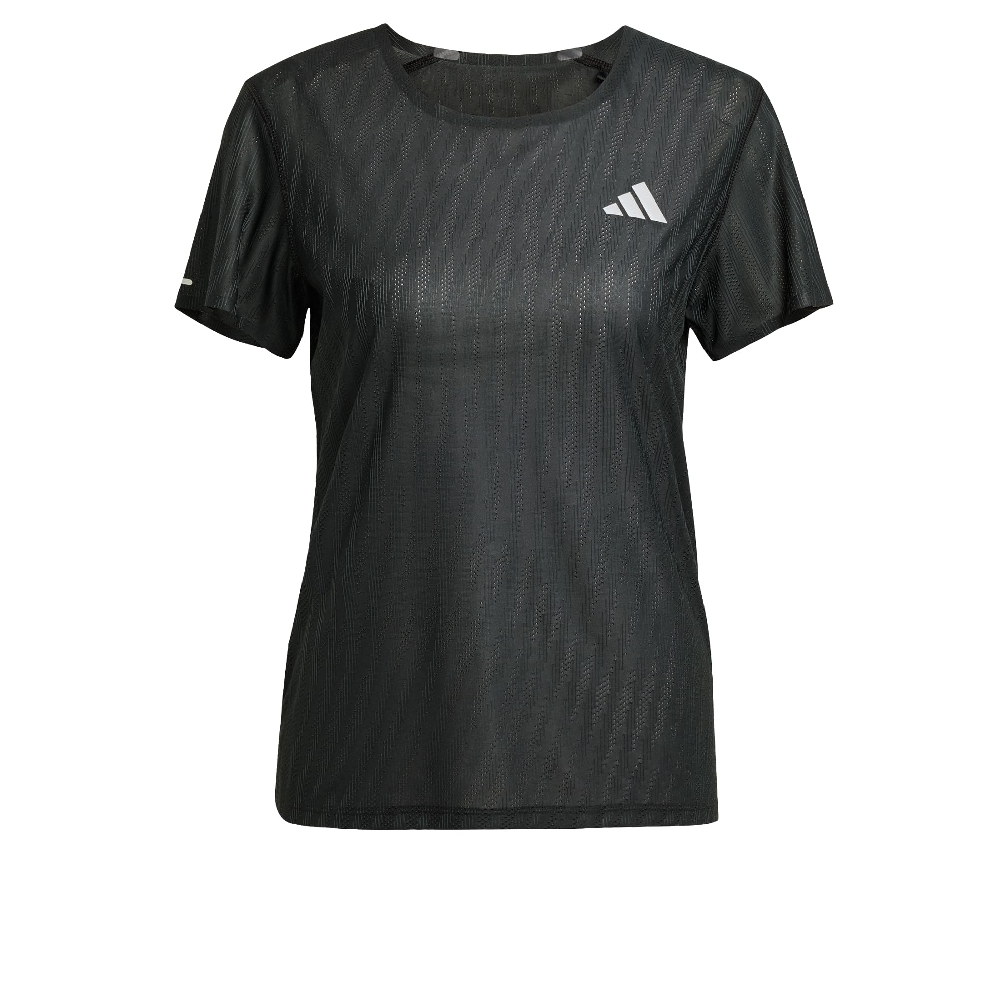 Adidas Women's Black / Grey Six Adi365 Running Climacool+ T-Shirt Regular Fit 100% Polyester Recycled