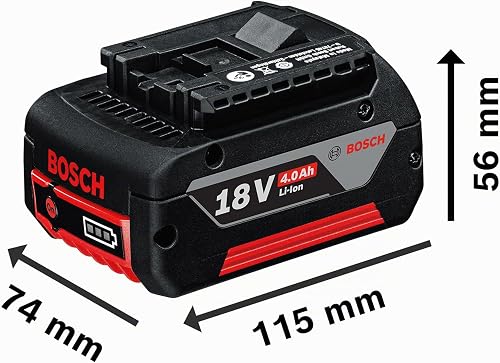 Bosch Professional 1600A019S0 2 X 4.0 Ah + Gal 18V-40 Starter Set, GBA Batteria, in Scatola, 18 V, Colore:, Size - 5