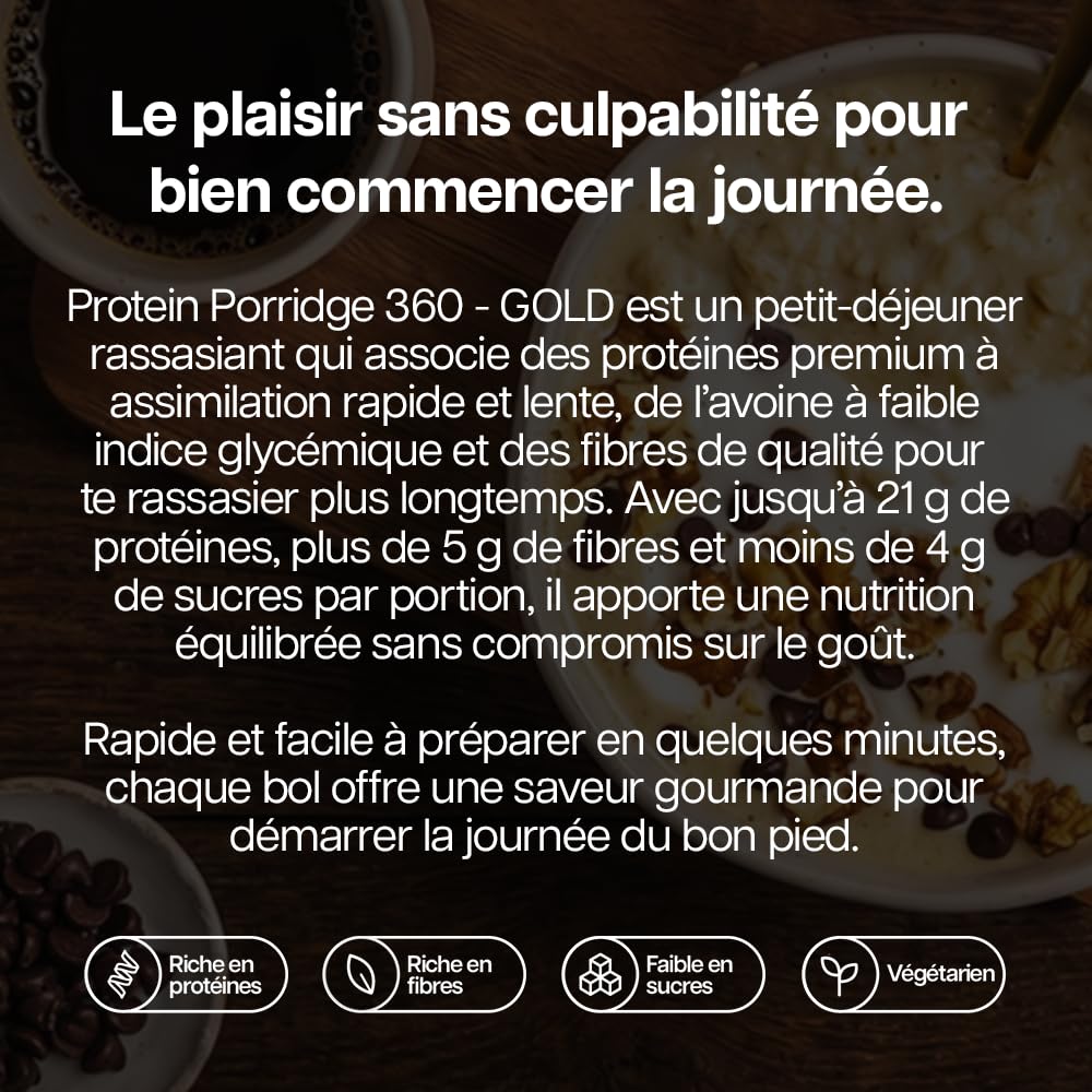 Protein Works Protein Porridge 360 GOLD Innovation Chocolat au Lait 2kg 26 Portions