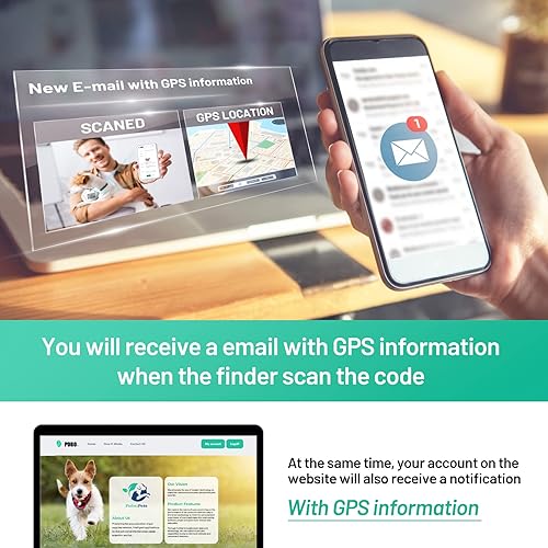 Miniatura 4 de Etiqueta de perro personalizada con código QR para identificación de mascotas, perfil en línea modificable, escaneo QR para recibir alerta