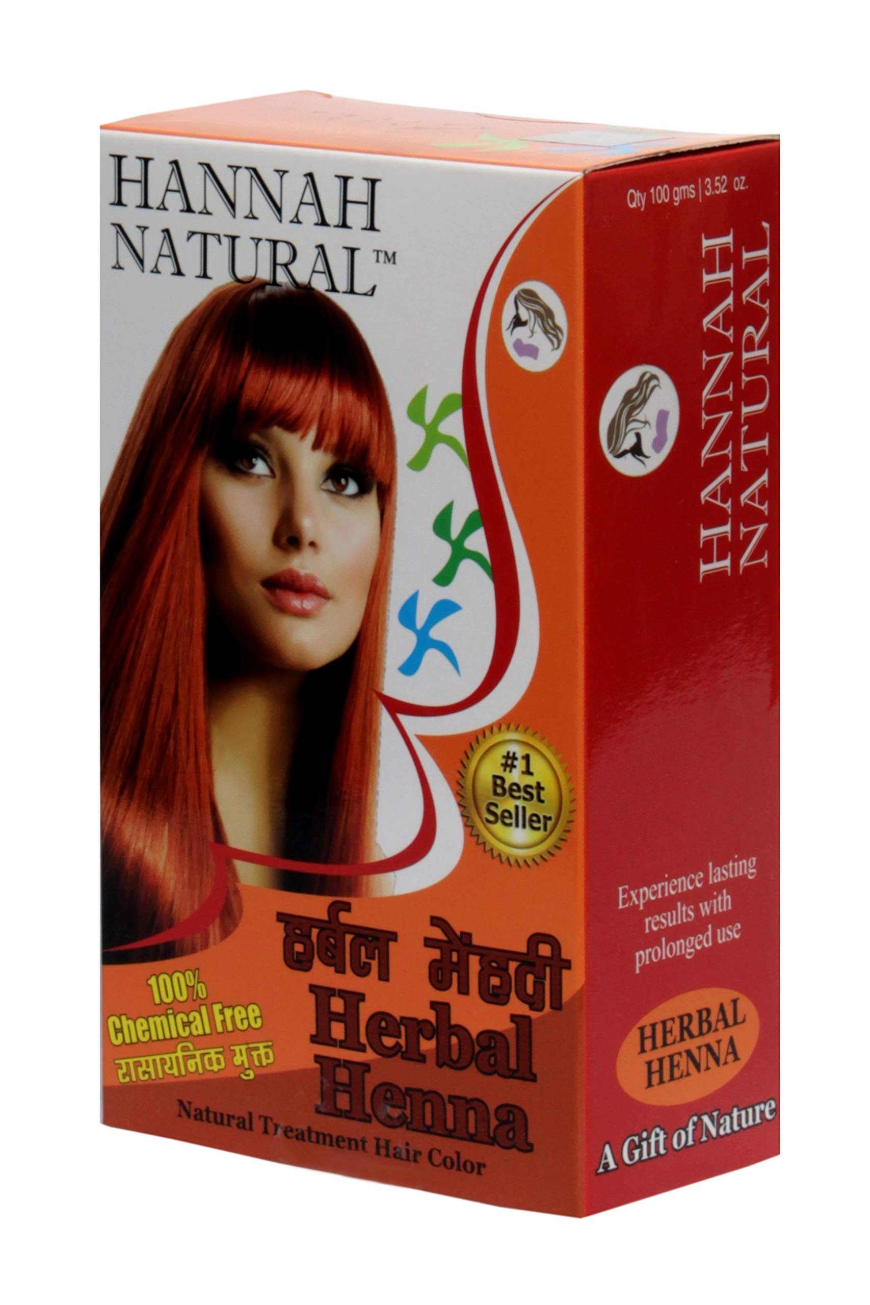 Hannah NaturalHenna Based Hair Color (Herbal Henna 100 Gram)