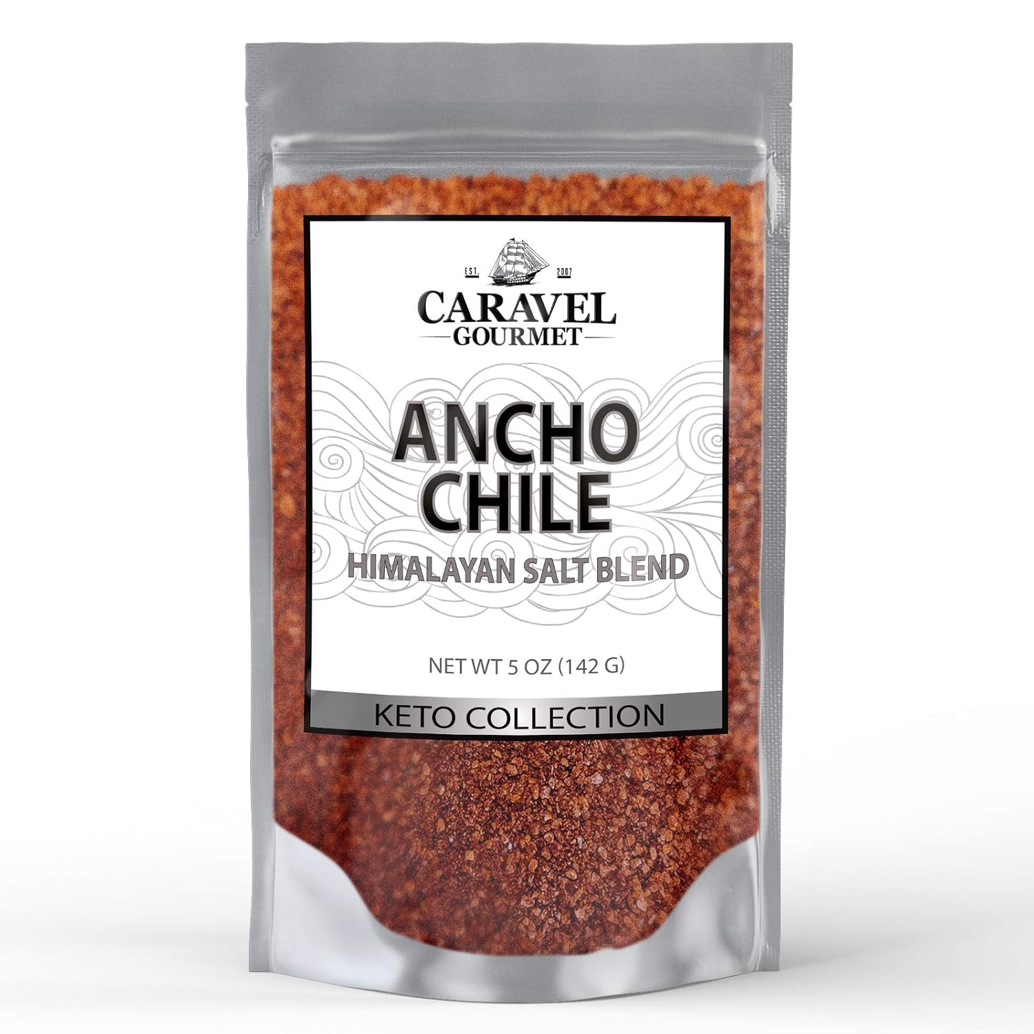 Amazon Com Ancho Chile Himalayan Pink Salt Blend Dried Poblano Peppers For A Spicy Seasoning Blend 5 Ounce Pouch By Caravel Gourmet Grocery Gourmet Food