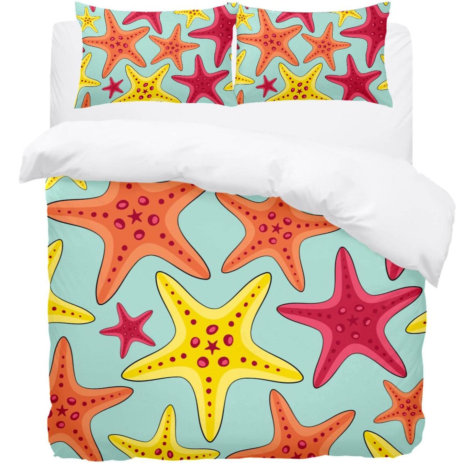 Parure de lit motif étoiles de mer pour transformer votre chambre en oasis marine