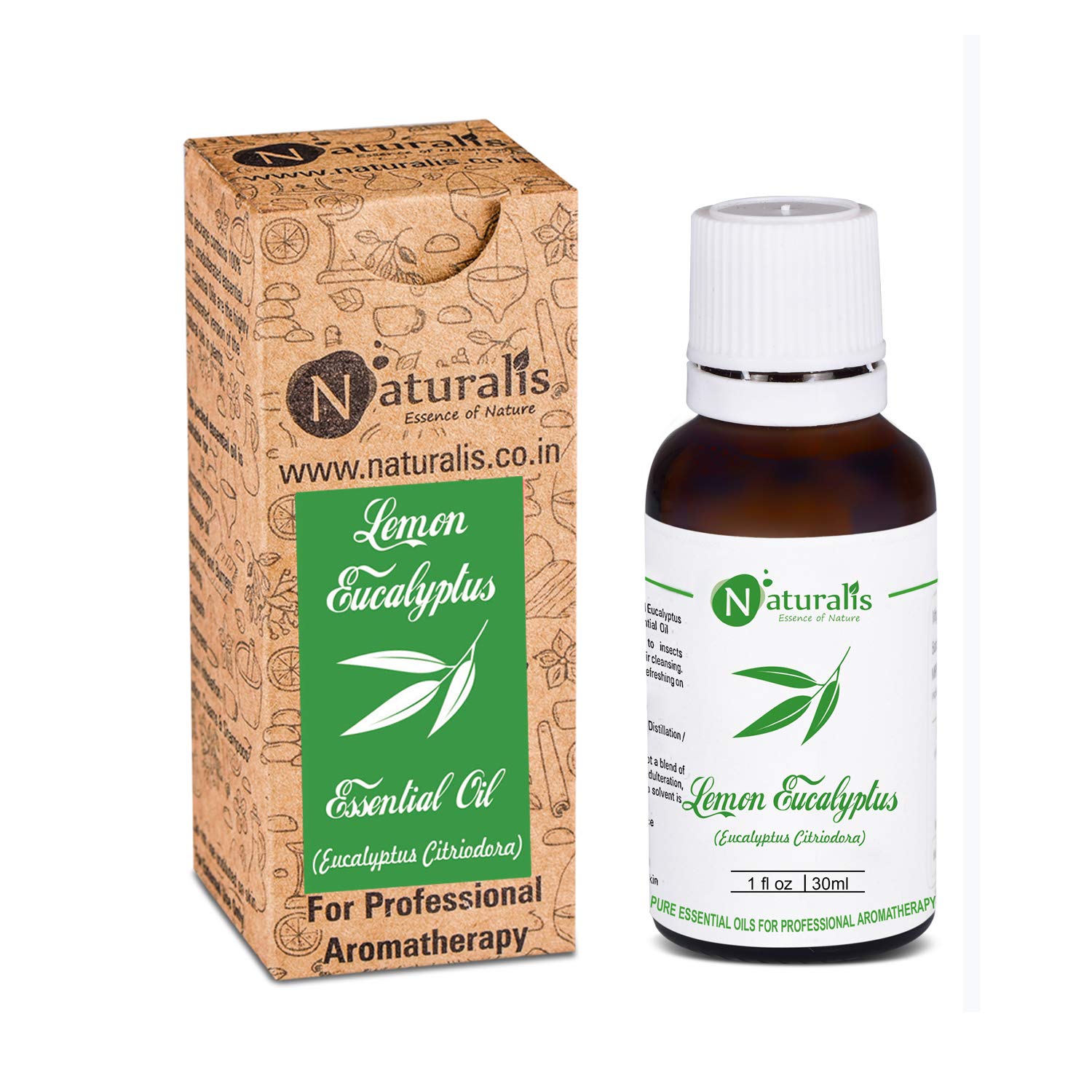NaturalisEssence of Nature Lemon Eucalyptus (Eucalyptus Citriodora) for Dandruff and Mosquito repellent - 30ml