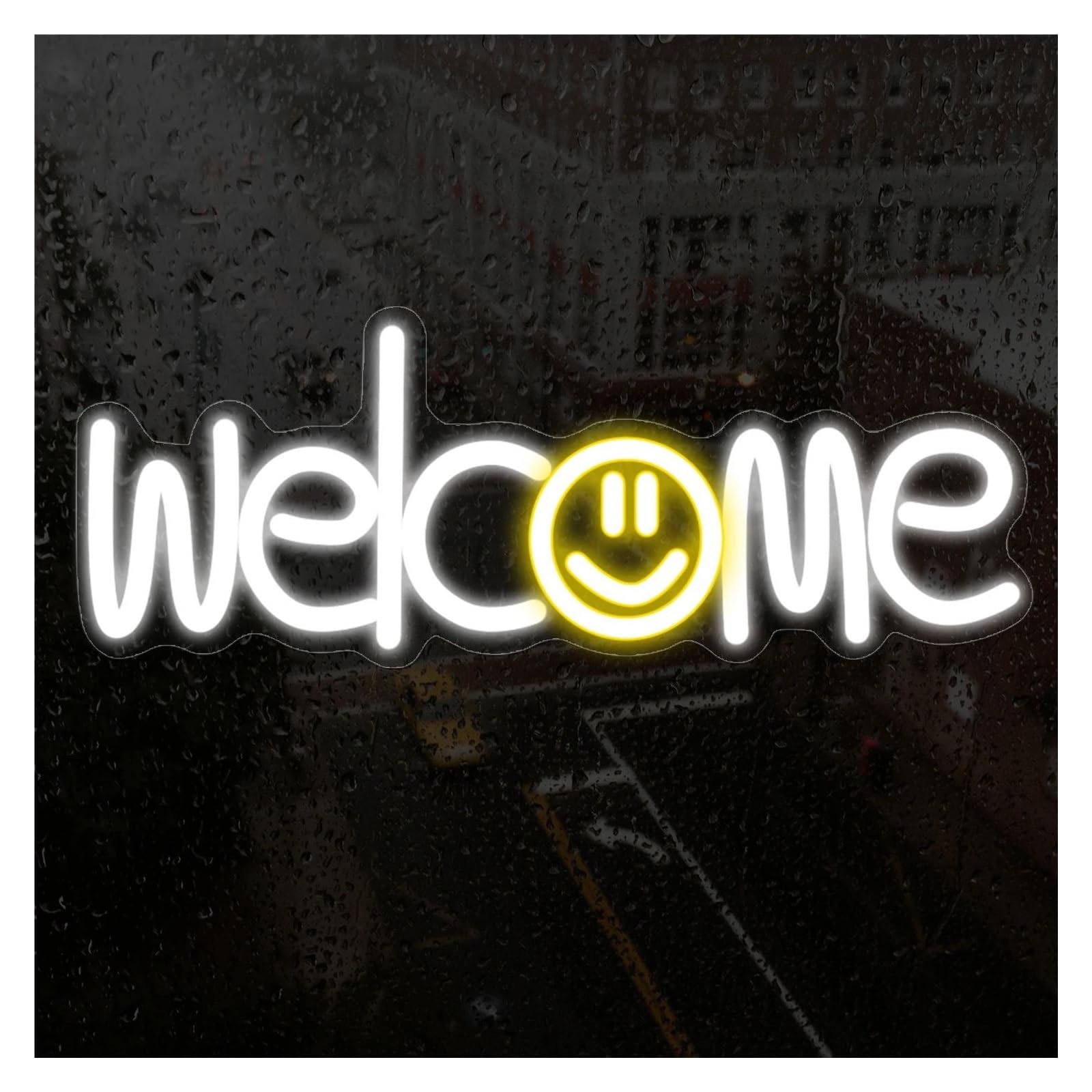 Shouxi One Color Sign Lamp Welcome Neon Light. The Is Suitable For Storefront Windows, Glass Stores, Flower Shops 15Cmx40cm