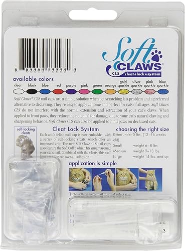 Miniatura 6 de Soft Claws tapones azules de uñas para gatos M Azul