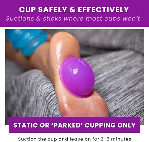 Miniatura 6 de Juego de terapia de ventosas de energía iónica, kit de ventosas para terapia de masaje, juego de ventosas de silicona para articulaciones, fascitis