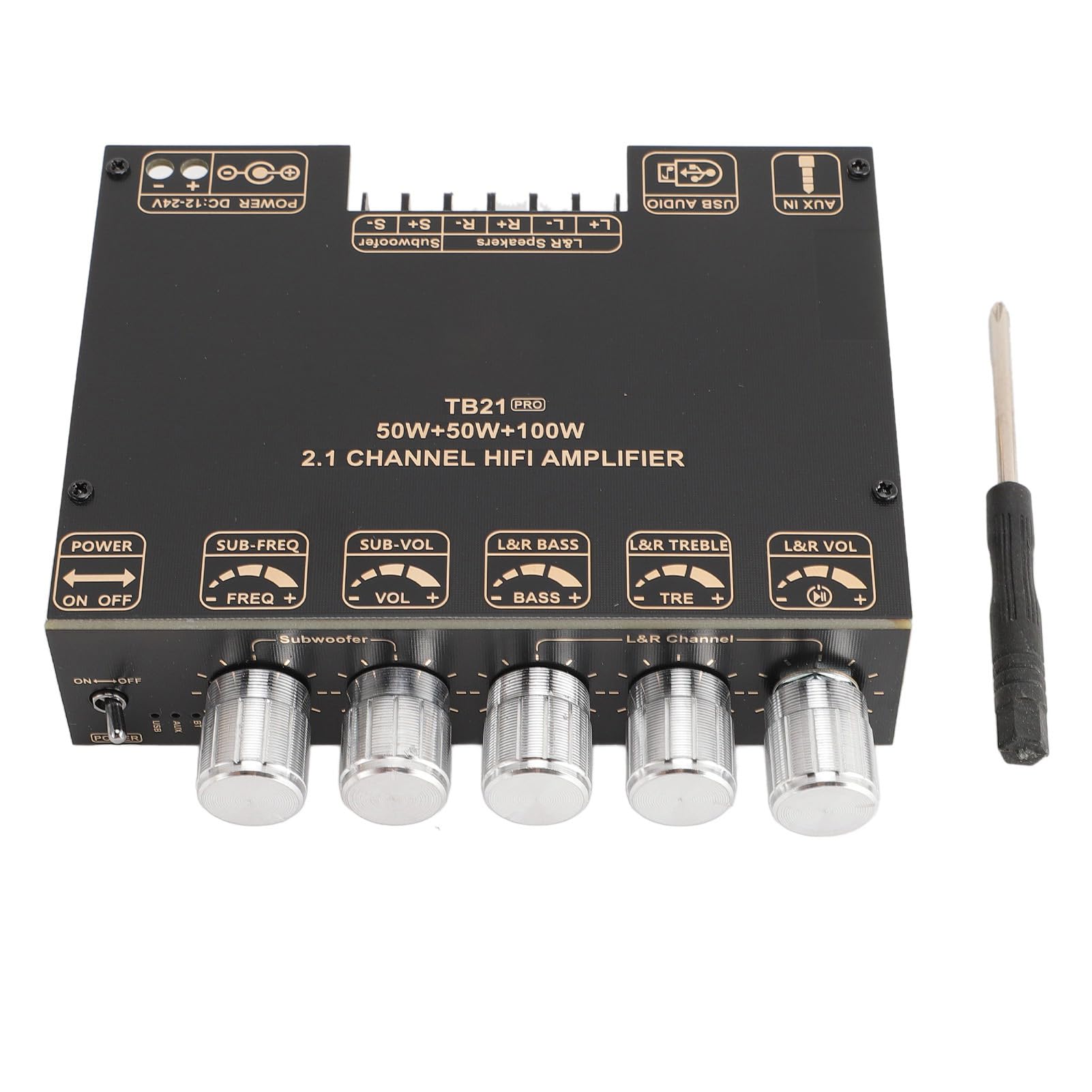 Denash Amplificatore Bluetooth Scheda 50W + 100W per Diffusori