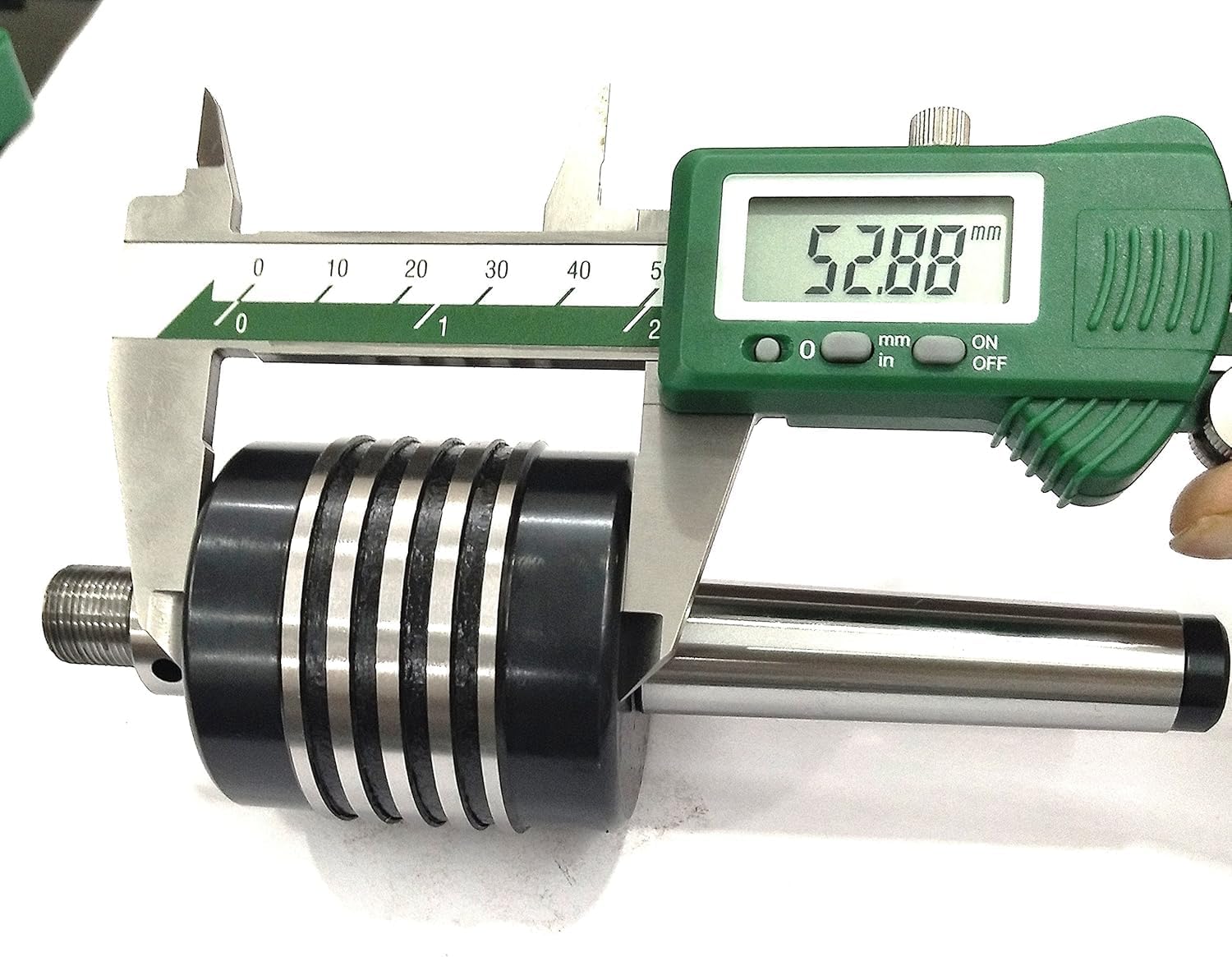 MachEl High Precision 2MT Shank Revolving Live Center M14x 1 with 50 mm 4 Jaws Independent Chuck-Lathe's Tailstock