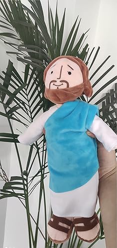 Miniatura 7 de Natseekgo Peluche de My Friend Jesus de 13 pulgadas clásico Cristo religioso salvador Jesús juguete de peluche con sonrisa regalos de fiesta Jesús
