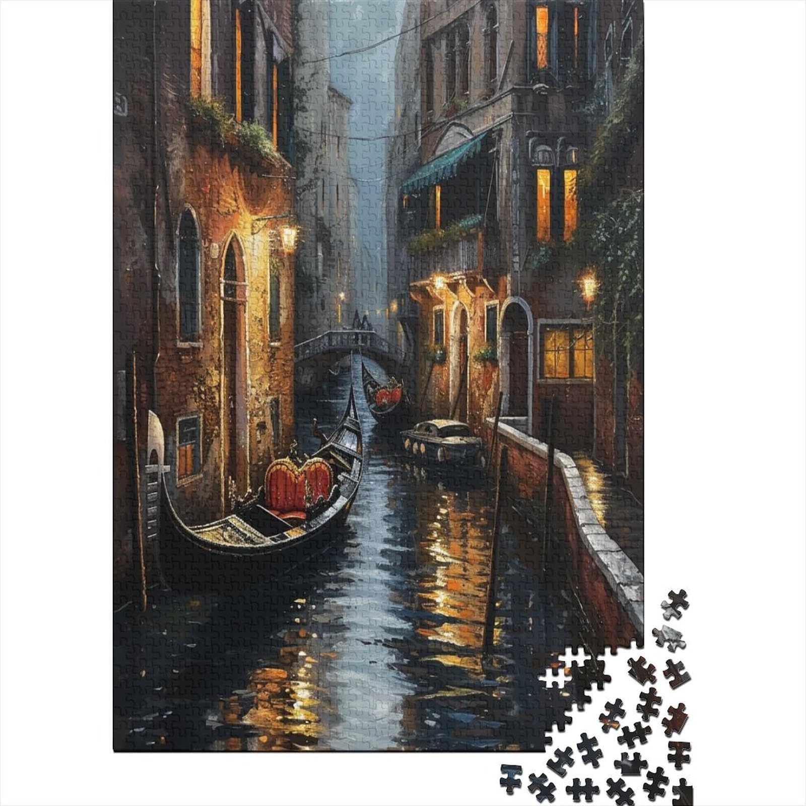 Venice Water City Puzzle Da 1000 Pezzi Per Adulti Puzzle Da 1000 Pezzi Puzzle Da 1000 Pezzi Giochi Educativi Decorazione Della Casa Puzzle Può Essere Usato Come Regalo 1000pcs (75x50cm)