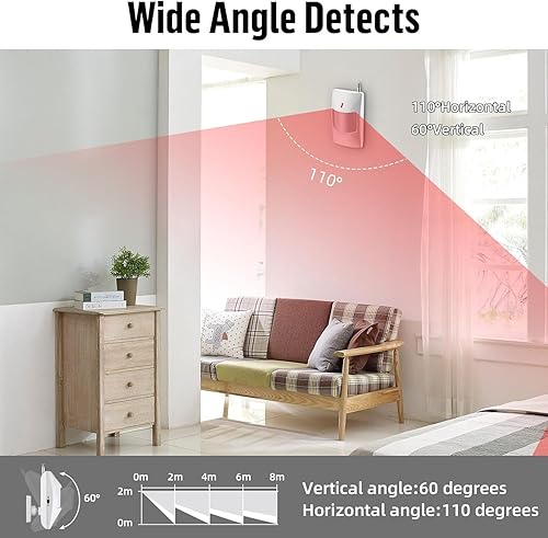 Miniatura 6 de Sistema de alarma WiFi para seguridad del hogar, sistema de seguridad de alarma inalámbrico de 120 dB con notificación gratuita APP control y sensor