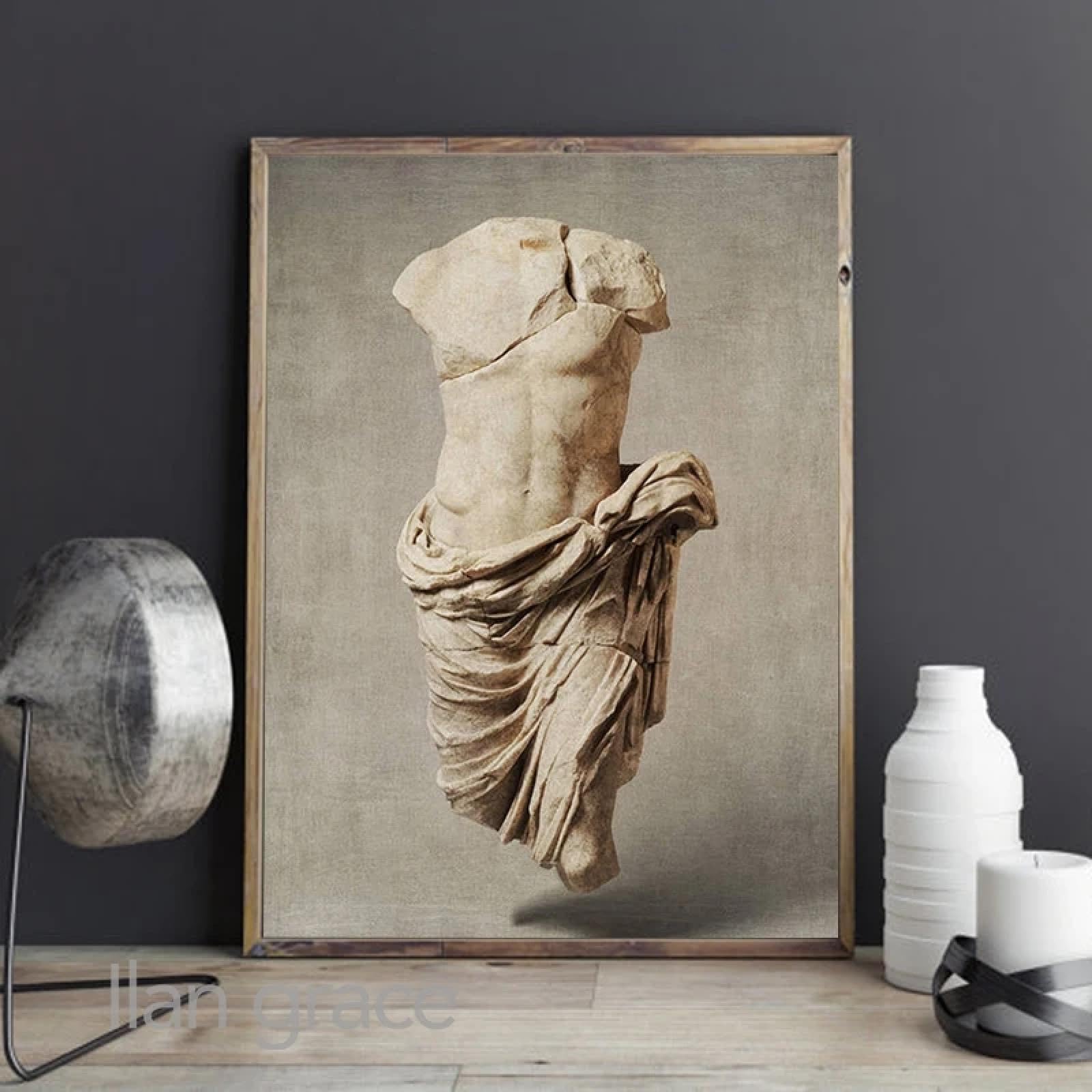 LTjiajuypd Mitologia greca Arte Tela Pittura Antica Roma Scultura Fotografia Poster e Stampe Galleria Immagini da Parete Decorazione 70x100cm-2 pezzi Senza Cornice