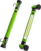 JINLITE 3000LM Magnetic Rechargeable LED Work Light Bar, 5200mAh Under Hood Mechanic Light for Garage Workshop Auto Repair (Green)