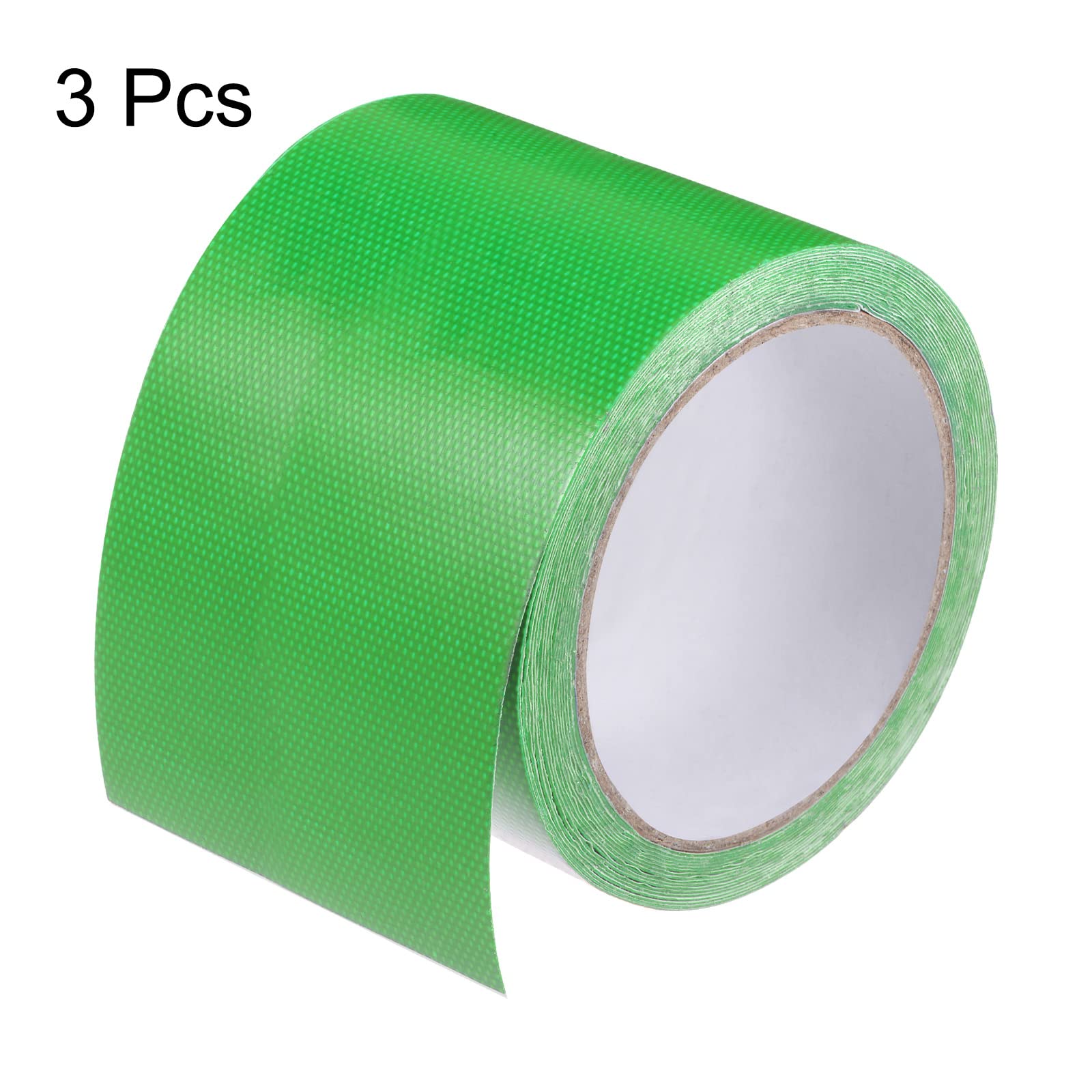 KeuLen Klebeband, Planen-Reparaturband, Zelt-Reparaturband, 3 Stück, 3,15 Zoll x 14,6 Fuß, universelles wasserdichtes Markisentuch-Reparaturband for Bastelarbeiten, Heimwerker, Outdoor-Zelt, hellgrün