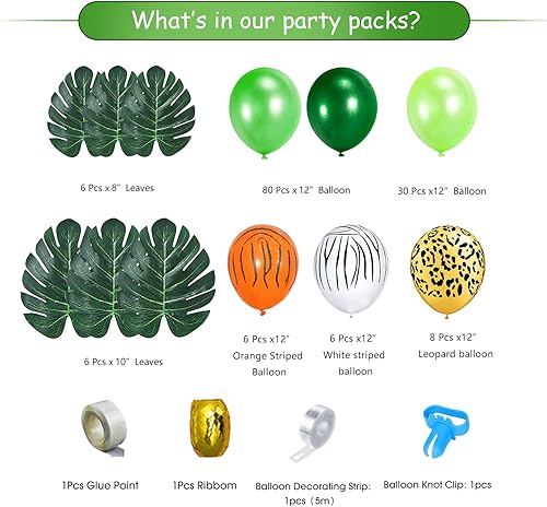 Miniatura 4 de Decoraciones de cumpleaños de Wild One, suministros de fiesta temática de selva para primer cumpleaños, arco de guirnalda de globos, pancarta para