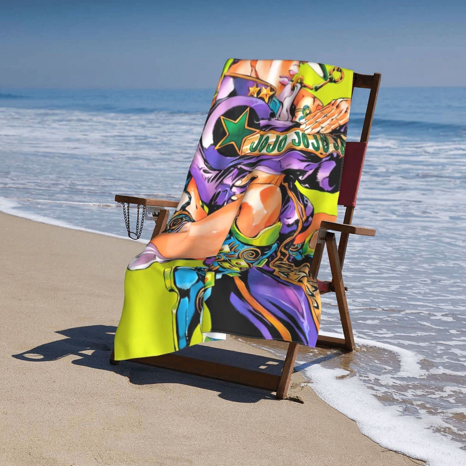 Amazon｜ジョジョの奇妙な冒険 バスタオル 大判 吸水 フェイスタオル