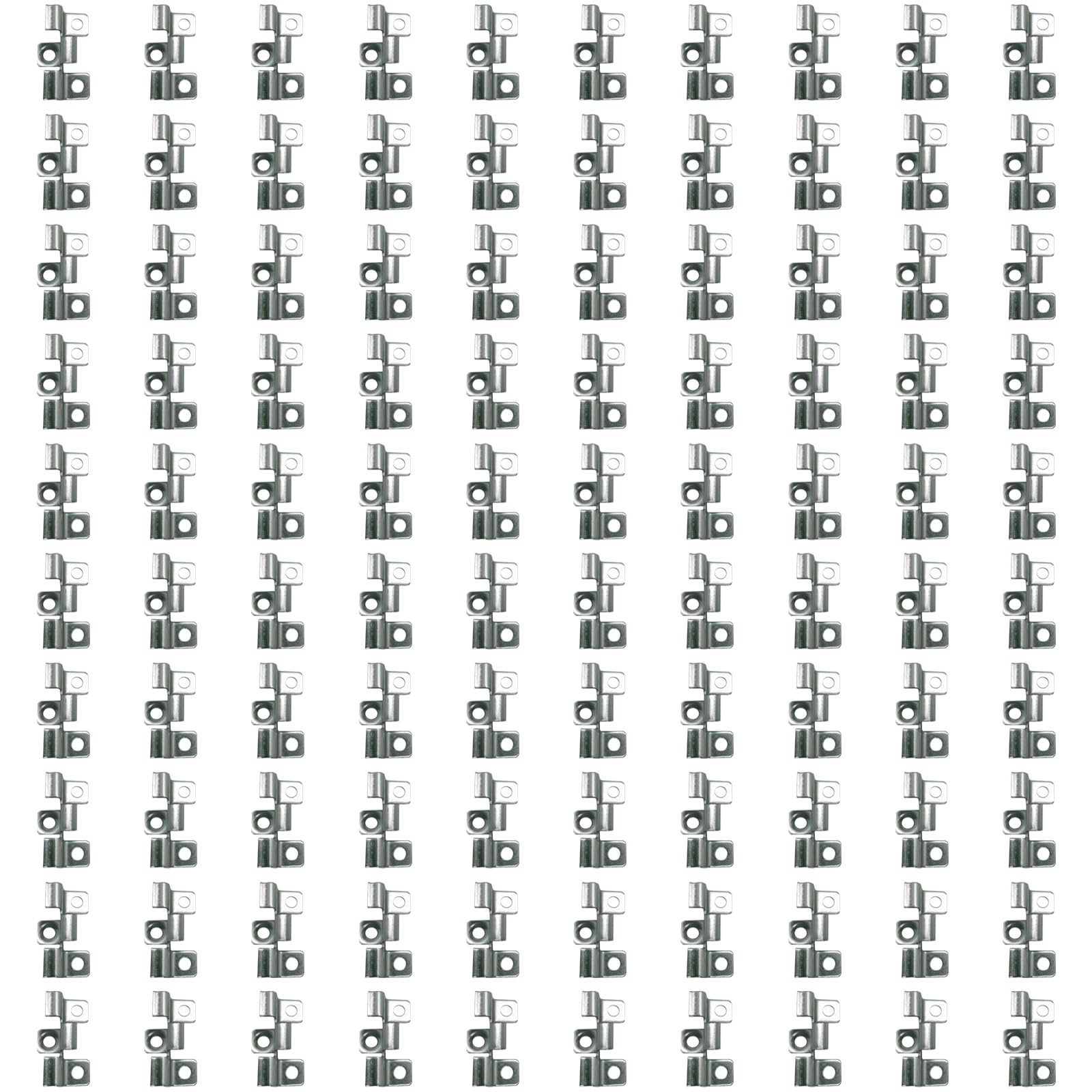 100pcs Decking Clip Stainless Steel Fastening Set for Composite Deck Boards with Hide T Clip and Sturdy Screws