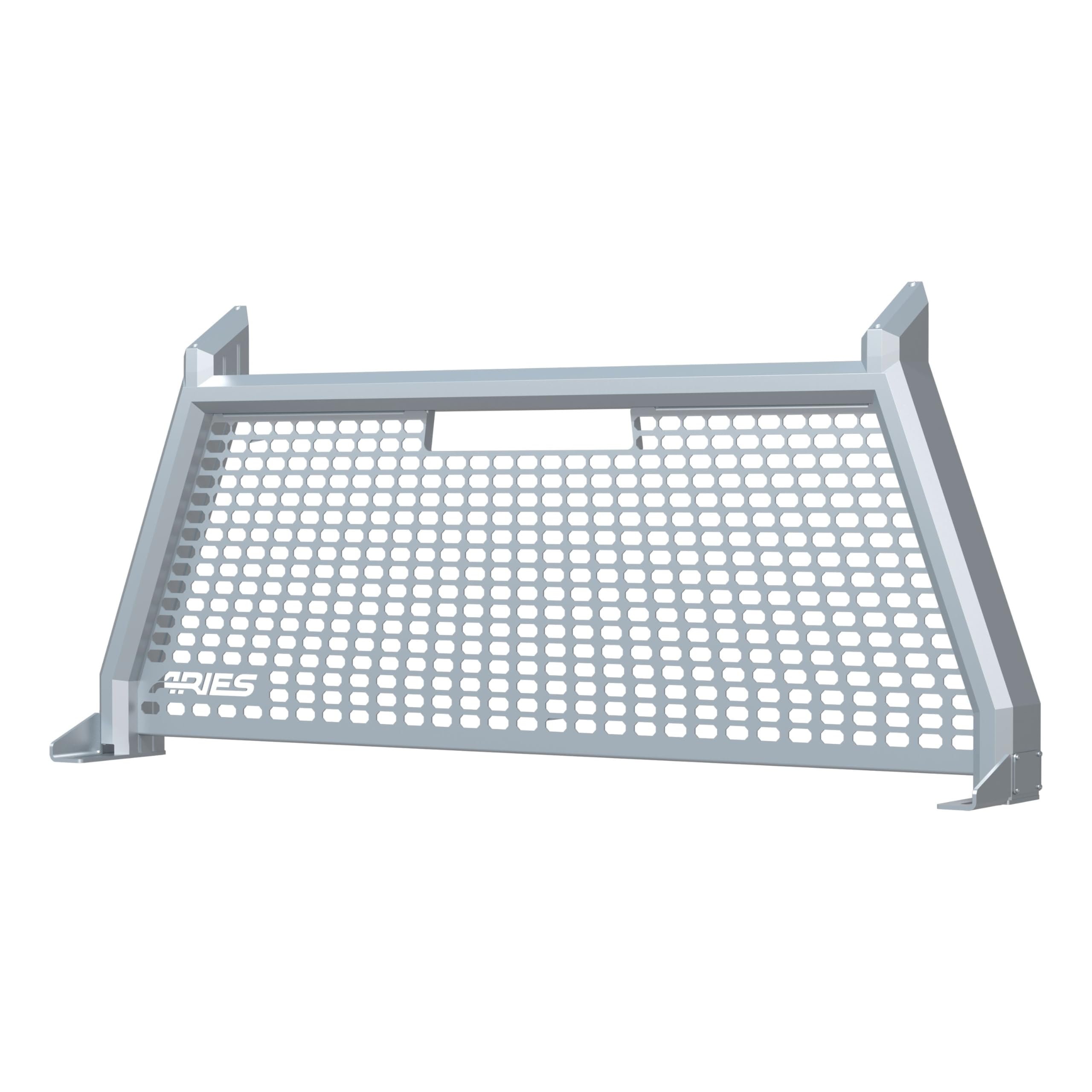 ARIES 1110207 AdvantEDGE Chrome Aluminum Truck Headache Rack Cab Protector, Select Ford F-250, F-350, F-450 Super Duty