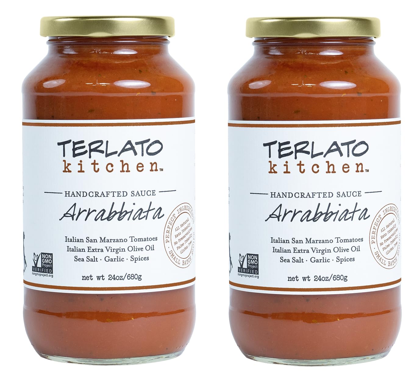 Terlato Kitchen Handcrafted Arrabbiata Sauce, 2 Jars, 24 oz.