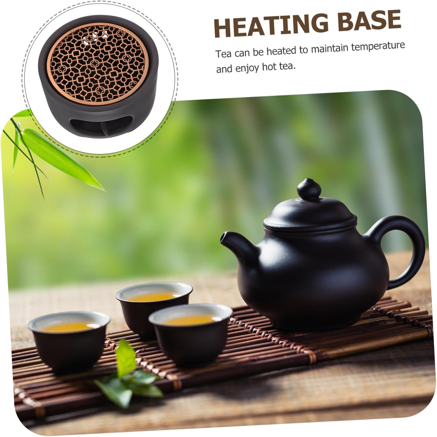 Vintage Stainless Steel Teapot Warmer Elegant Tea Light Base for Home Office Tea Houses Smooth Finish Lovers