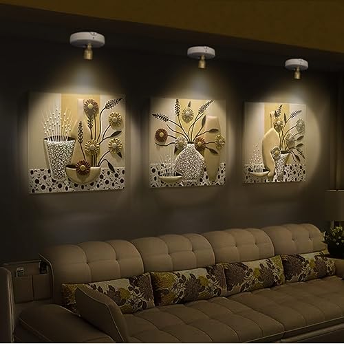 Miniatura 2 de Focos que funcionan con pilas, luz de imagen inalámbrica, iluminación de acento regulable, luces LED inalámbricas, luces adhesivas con control