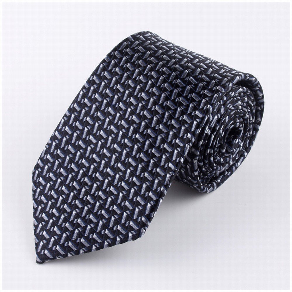 Herrenmode Anzüge Sind Gefärbte Seidenkrawatte High-End-Krawatte,Schwarz,8 * 145 * 4 Cm