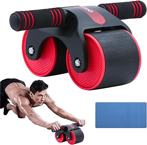 A.F.N.A.L AB Wheel Roller, Automatic Rebound Exercise Abdominal Ultra-Wide Wheels Fitness for Gym & Home, Core Work-out Strength-Training Equipment