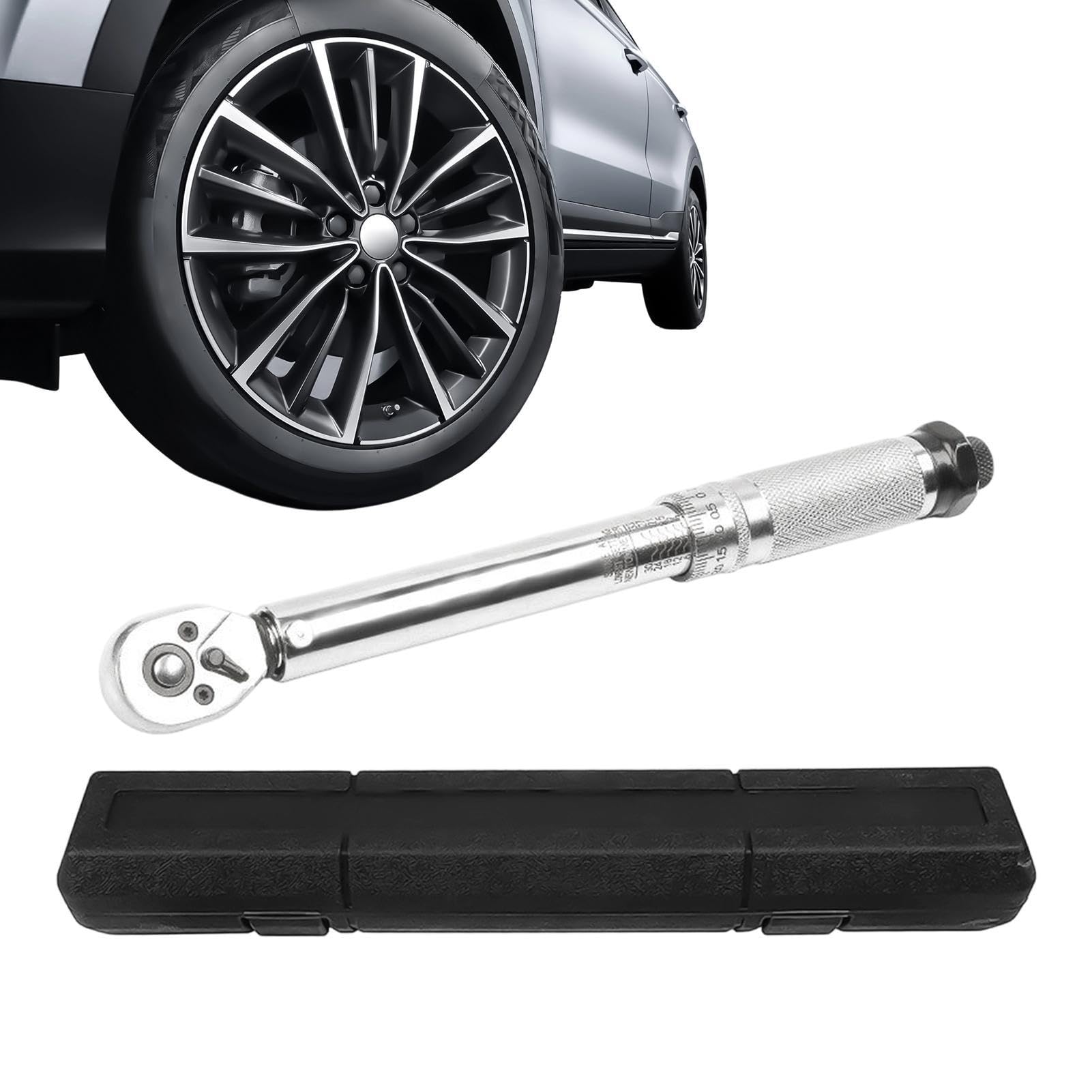 Llave dinamométrica de 1/4, llave dinamométrica para coche, trinquete de 72