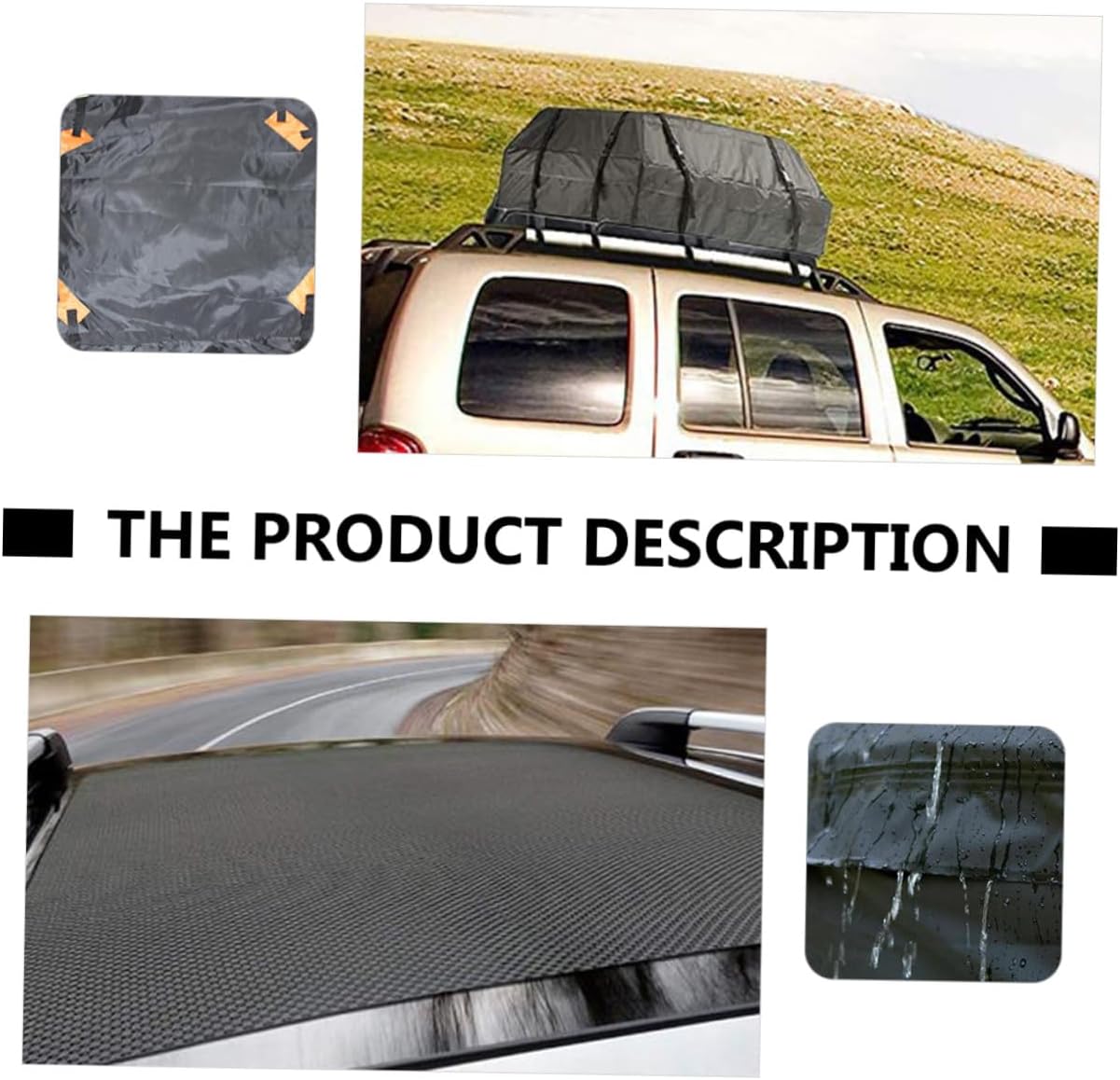 Car Roof Cargo Bag Capacity Oxford Wear-Resistant Rooftop Carrier Pouch for SUV Sedan Travel Luggage Protection