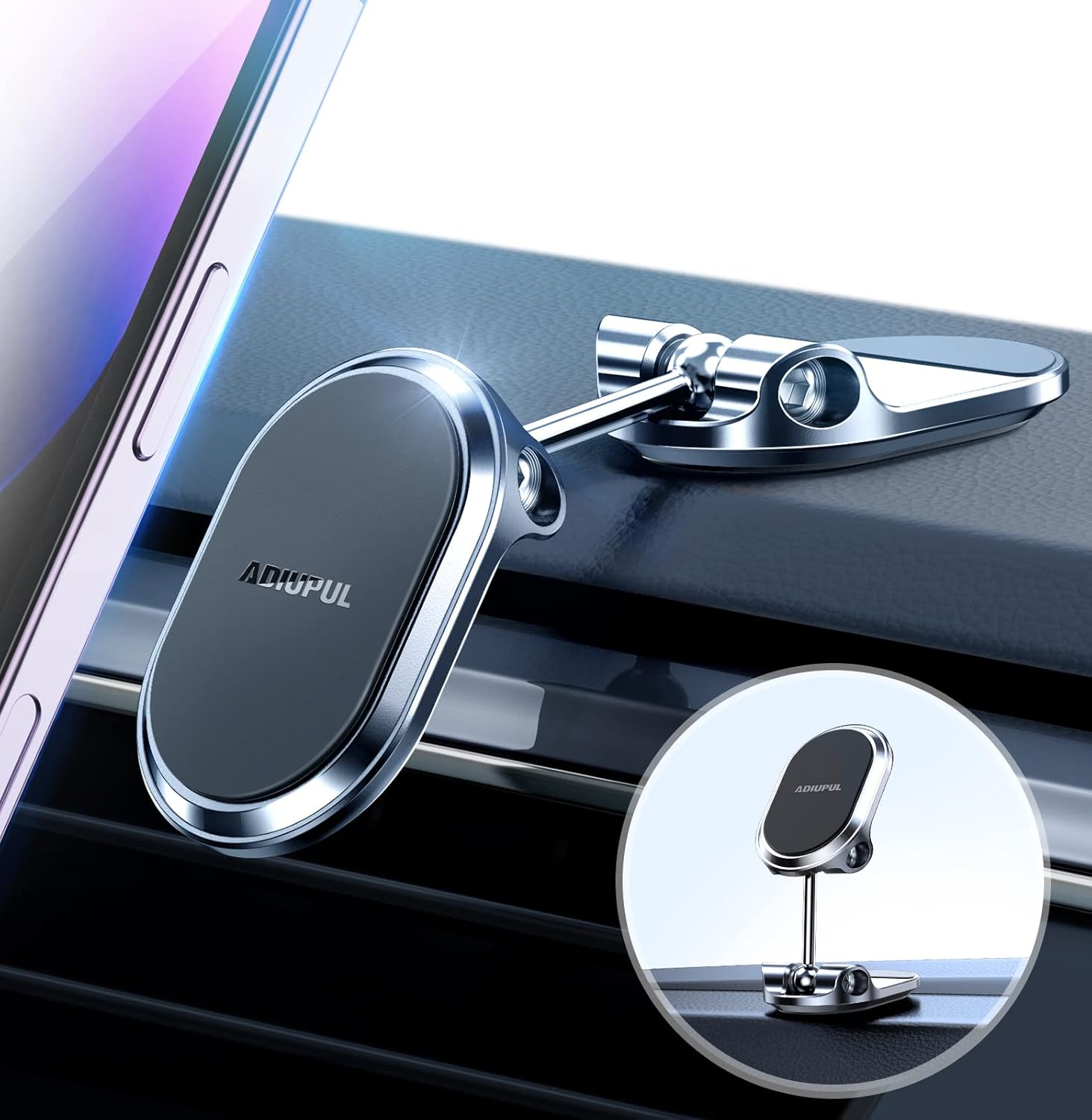 Magnetic Phone Holder for Car Metal Upgrade 6X Magnets Phone Mount Double 360° Rotation Super Sticker Phone Holder Car Mount Easy Install Suitable for Dashboard Screens Compatible with All Phone black Magnetic Phone Holder for Car Metal Upgrade 6X Magnets Phone Mount Double 360° Rotation Super Sticker Phone Holder Car Mount Easy Install Suitable for Dashboard Screens Compatible with All Phone black