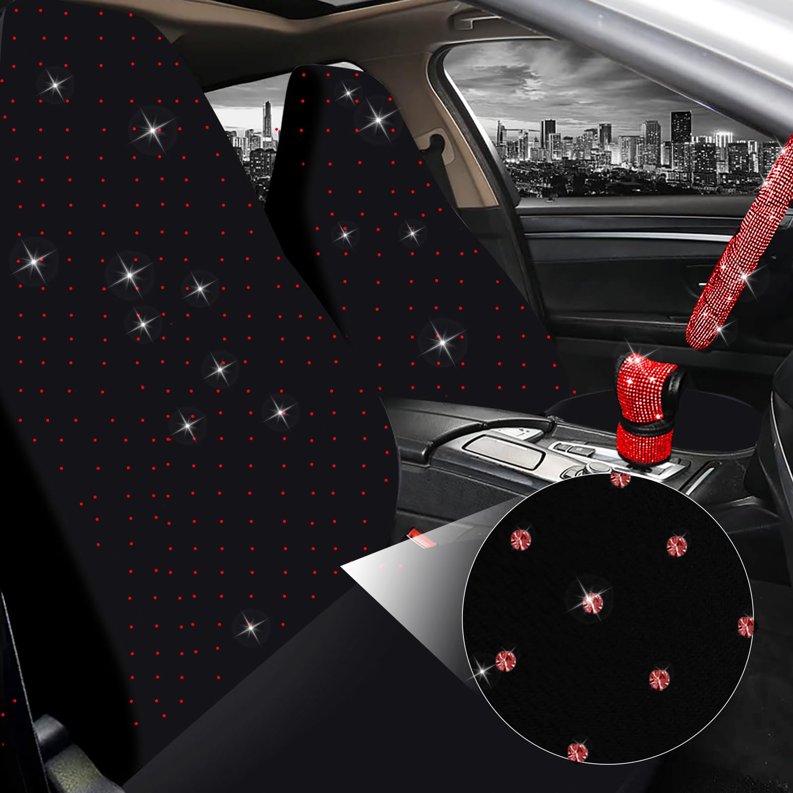 Bling Bling Car Armrest Cover Luster Crystal Car Center Console Cover Protector Universal Auto Arm Rest Cushion Pads Car Interior Decor Accessories 2026 - CAD $17.99