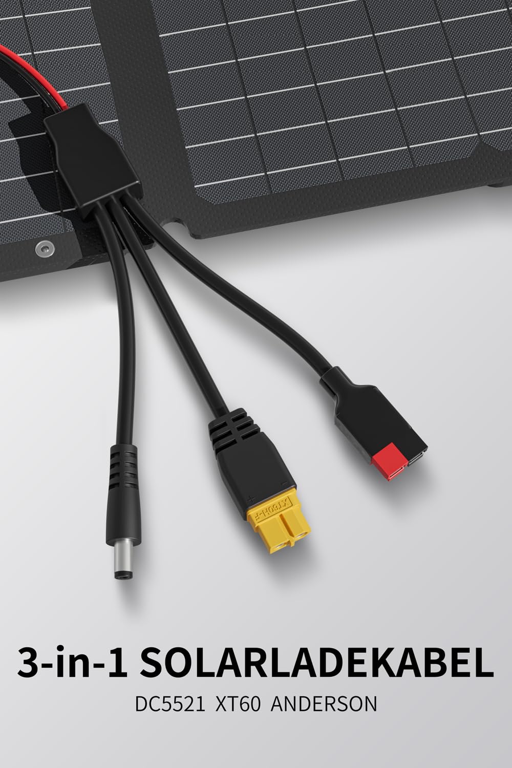 Solarplay 3-in-1 Solarladekabel XT60 Anderson DC5521 – Verlängerung Für Powerstation & Solarmodule