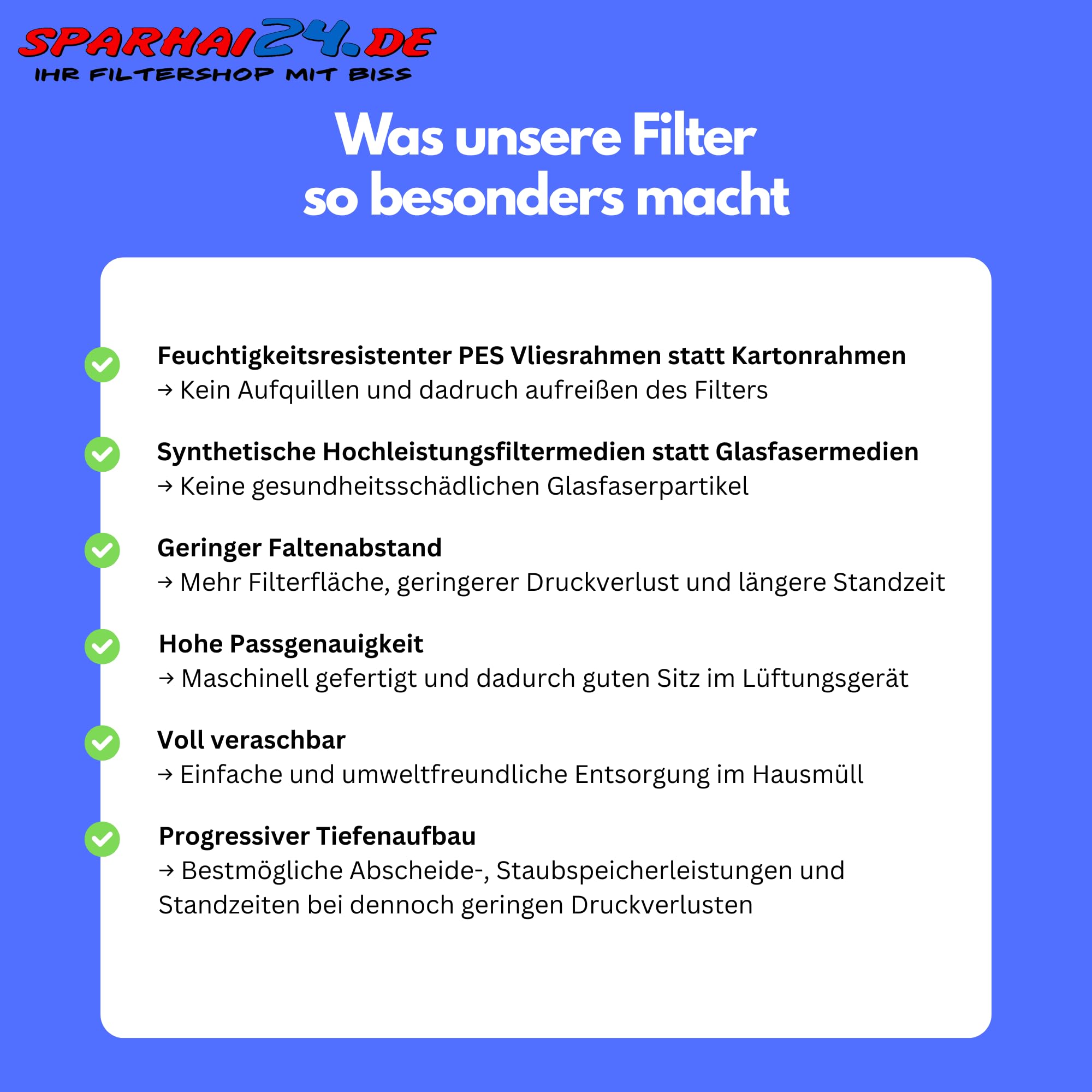 Sparhai24 | Filter passend für Vallox ValloPlus 510 SC/SE/MV | 1x Filterpaket 28 | je 1x G4 + F7