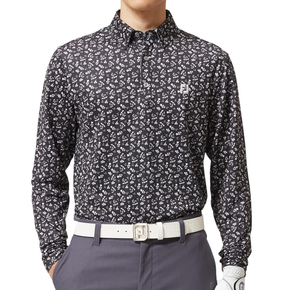 フットジョイ　（XL)長袖シャツ MEN'S ドットジャカード 長袖シャツ - FootJoy Japan