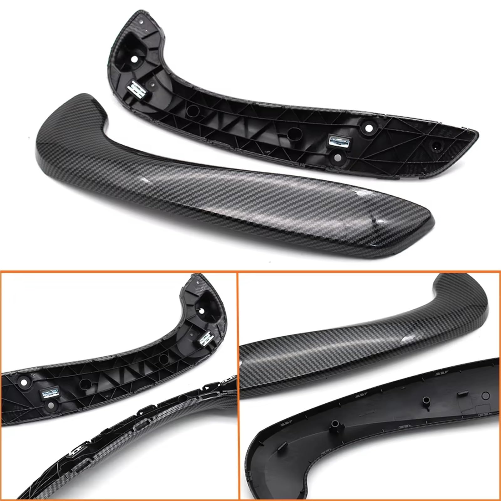 Maniglia Interna Maniglia Interna Porta Anteriore Sinistra Destra Con Copertura 809600015R 197012651 Per Megane 3 III Per Fluence 2008-2016 Maniglie Interne(Inner handle-Black L)
