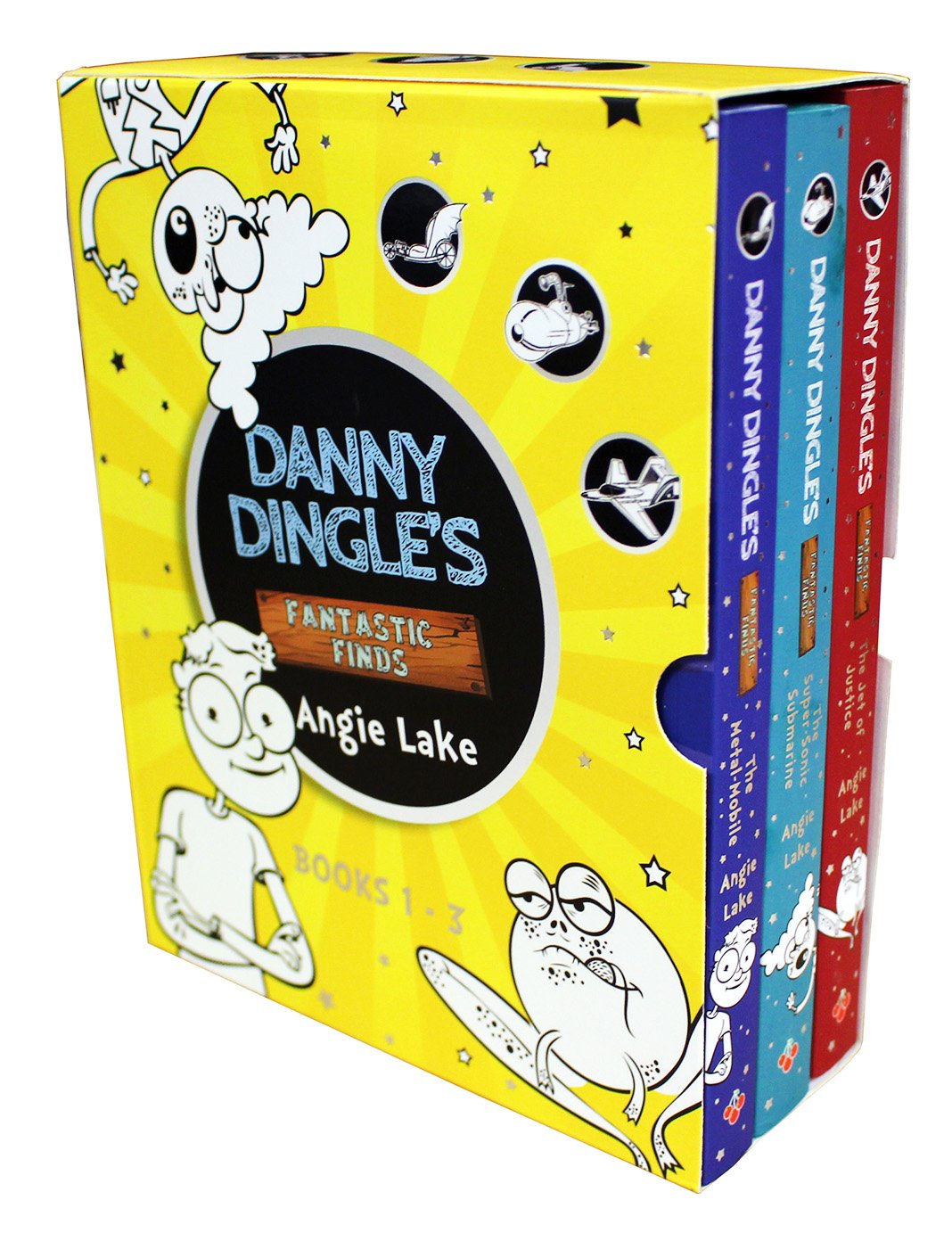 Danny Dingle's Fantastic Finds - 3 Book Box Set (The Metal-Mobile , The Super-Sonic Submarine, The Jet of Justice)