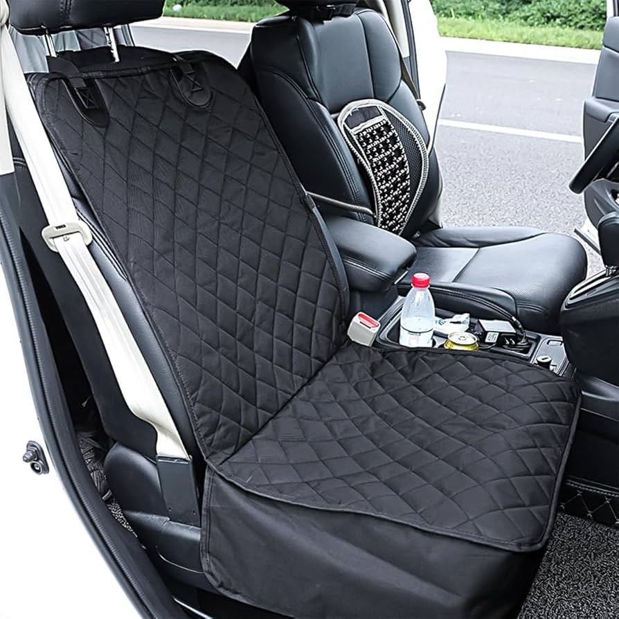 ゴルフ用シートカバー＋雨用カバー　一体型リバーシブル DOG柄くすみピンク ゴルフ用シートカバー＋雨用カバー 一体型リバーシブル DOG柄