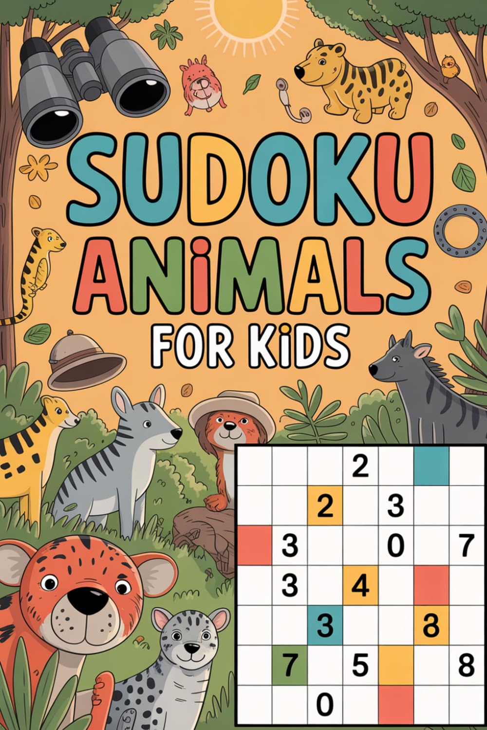 Sudoku Animals for Kids: Thoughtful Puzzle Challenge Book for Ages 9-12 with Logic Play