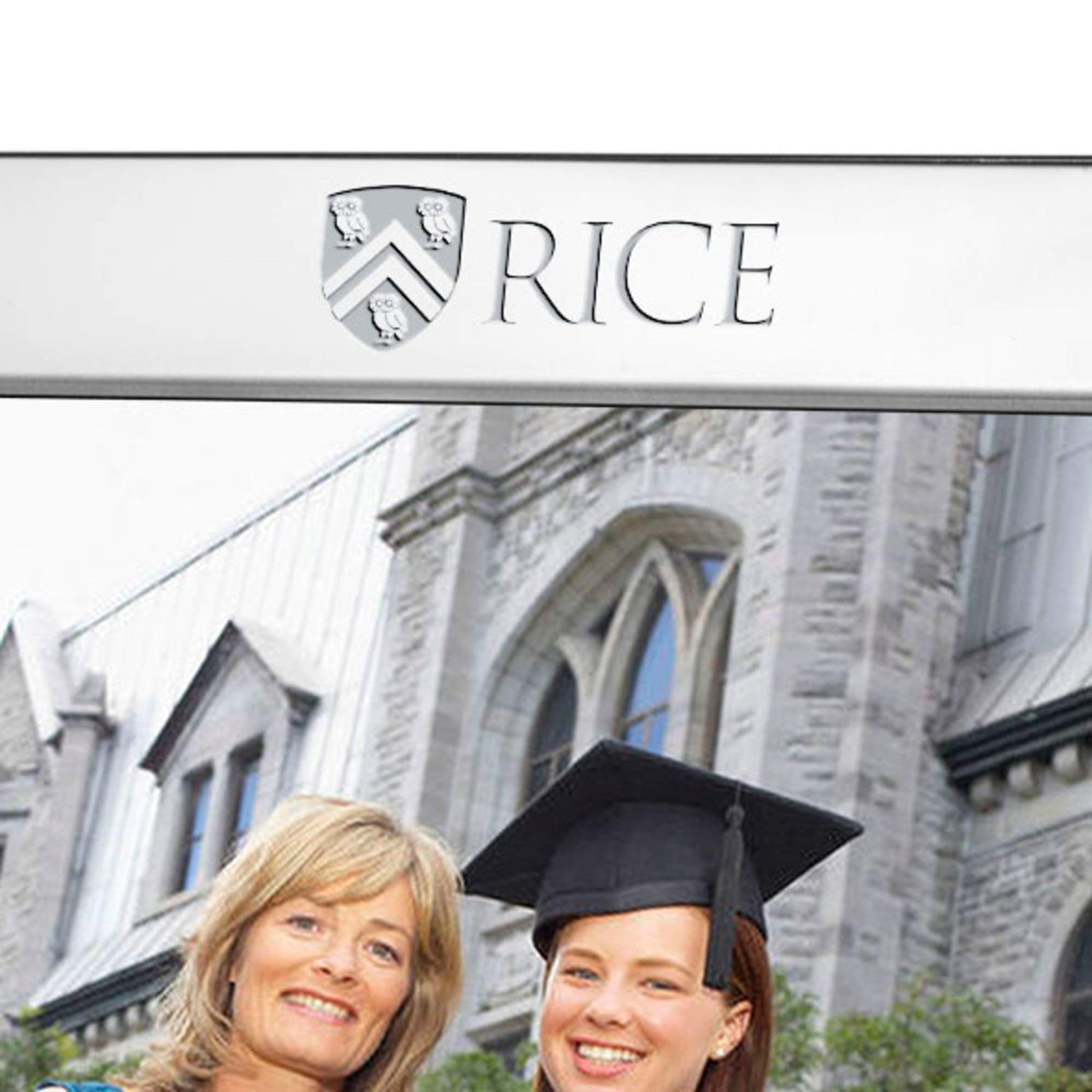 M. LA HART Rice University Polished Pewter 8x10 Picture Frame