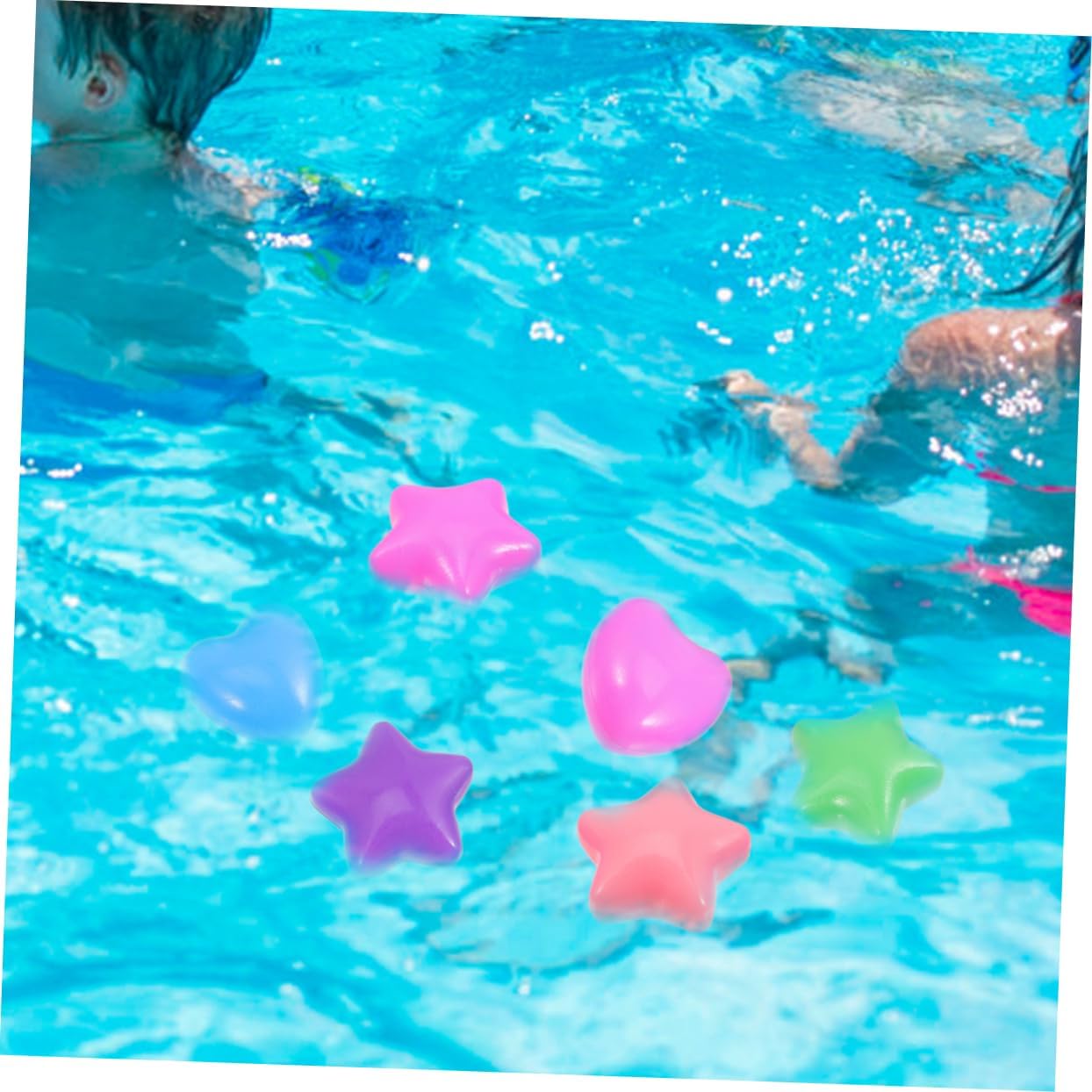 BESPORTBLE 80pcs Star and Heart Shaped Ocean Balls for Boys and Proof Indoor Play Pit Balls Creative Swimming Toys for Toddlers Colorful Party Supplies